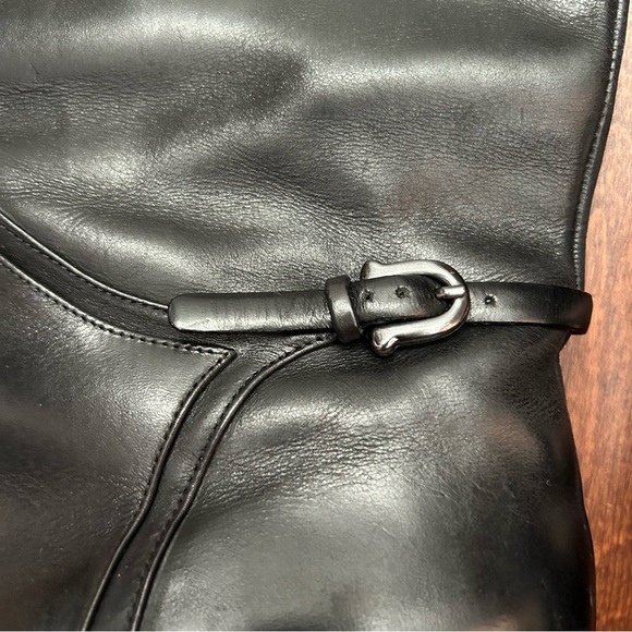 Roberto Del Carlo Black LeatherTall Riding Equestrian Boots, Size US 7.5 EU 37.5 - Picture 6 of 14